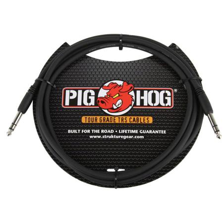 Pig Hog PTRS06 High Performance 1/4" TRS Instrument Cable, 6 Feet