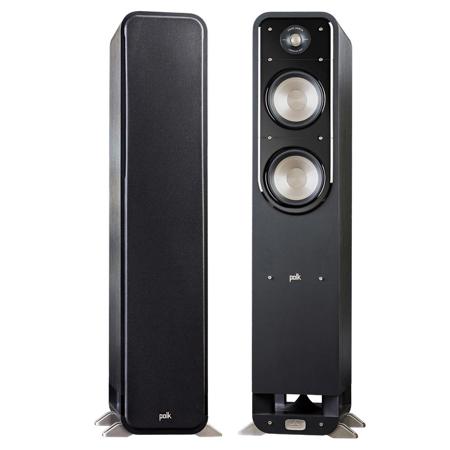Polk Audio Signature Series S55 41 5 Home Theater Tower Speakers Pair Washed Black Walnut