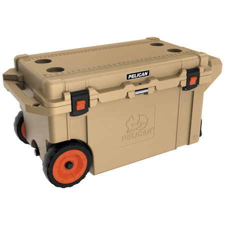 pelican elite 80 quart wheeled cooler