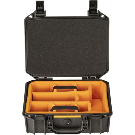 Pelican Vault V200 Medium Case with Lid Foam and Dividers, Black