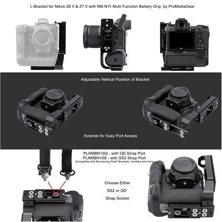 ILS Quick Release L-Plate Bracket Camera Hand Grip Holder for Nikon Z7 Z6 Camera 