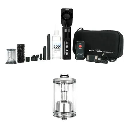 PMI SmokeNINJA Pro Handheld Mini Smoke Machine Hazer Kit, Bundle w