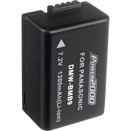 Power2000 ACD-331 Extended Life Time Rechargeable Battery for DMC-FZ40 FZ100 Cameras(for Panasonic DMW-BMB9)