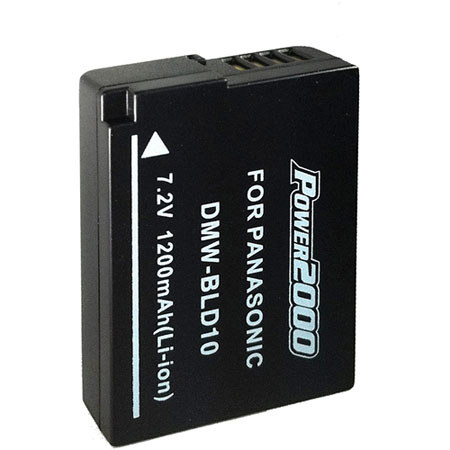 Power 2000 DMW-BLD10 Replacement Lithium Ion Battery 7.2v 1200 mAh for Panasonic Digital Cameras