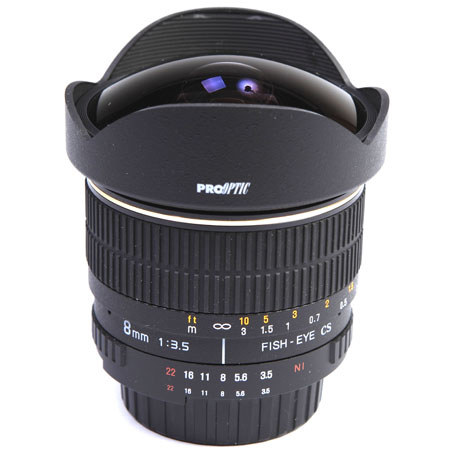 ProOPTIC 8mm f/3.5 Fish Eye Lens with Pentax Mount
