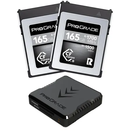 Prograde Digital Cobalt 165GB CFexpress B 2.0 Memory Card, 2-Pack