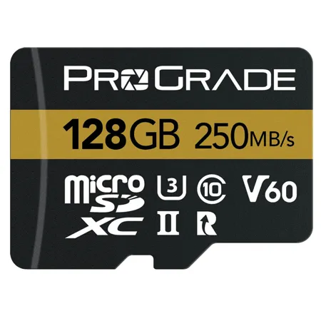 Prograde Digital MicroSDXC UHS-II U3 Class 10 V60 Memory Card