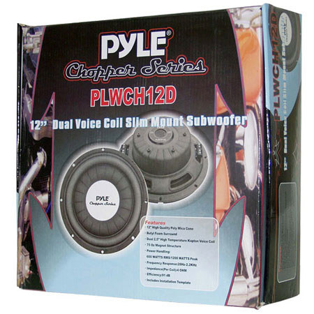 Subwoofer DVC Pyle PLWCH12D 30,5 cm 1200 W ultra slim