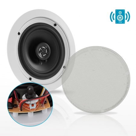 Pyle Pdic63t 6 5 2 Way In Ceiling Speaker Built In 70v