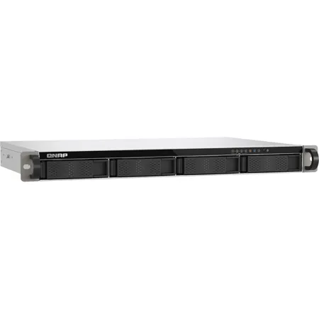 QNAP TS-433eU 4-Bay 1U Rackmount NAS Enclosure, ARM Cortex-A55, 4GB, Diskless