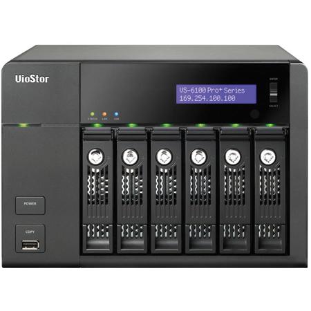 Qnap VioStor VS-6116 Pro+ 16-Channel 6-Bay Tower NVR for SMB Surveillance, No HDD, 330Mbps Network Throughput, H 264, MPEG-4, M-JPEG, MxPEG