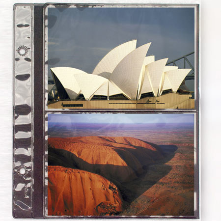 Raika #101-R 4x6" Foldout Refill Pages, Black