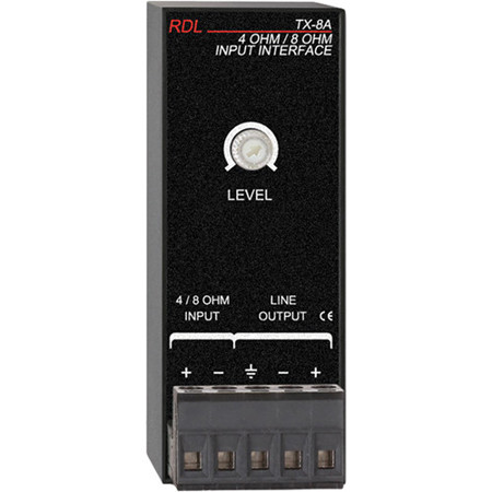 RDL TX-8A 4 and 8 Ohms Input Interface TX-8A