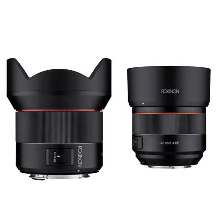 Rokinon 14mm F2 8 Af Wide Angle Full Frame Af 85mm F 1 4 Af Lens Canon Ef Io14af C Io85af C