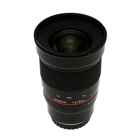 Rokinon RK24M-FX 24mm F1.4 Aspherical Lens for Fujifilm X-Mount Cameras