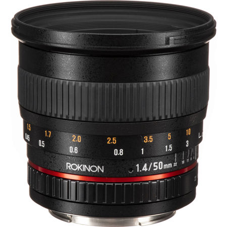 Rokinon 50mm F1.4 Lens for Canon EF Digital SLR 