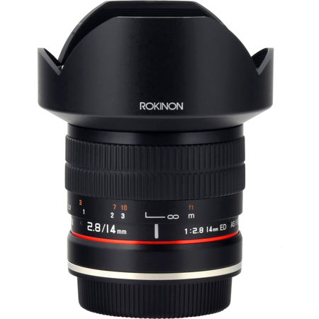 Rokinon 14mm F 2 8 If Ed Umc Manual Focus Lens With Ae Chip For Canon Ef Camera Ae14m C