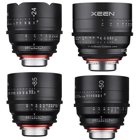 Rokinon Xeen Cine Lens Kit For PL-Mount EF 24mm T1.5/35 T1.5/50mm T1.5/85mm  T1.5