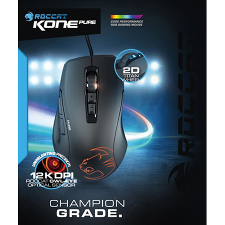 Roccat Kone Pure Owl Eye Optical Rgb Wired Usb Gaming Mouse Roc 11 725