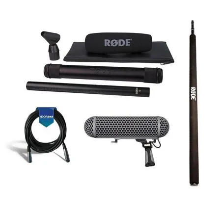 Rode NTG-3 RF-Bias Shotgun Microphone, Black With Accessory Bundle