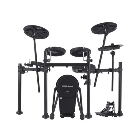 Roland V-Drums Pad Set, Bundle w/VQD106-2 Kick & Hi-Hat Pedal Base, Hardware Set