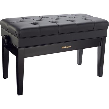 Roland Rpb D500 Duet Size Piano Bench With Vinyl Seat Polished