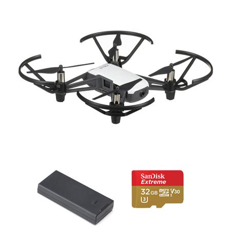 RYZE/DJI Tello Intelligent 5MP 720p Camera With Spare Battery/32GB Card CP.PT.00000252.01 A