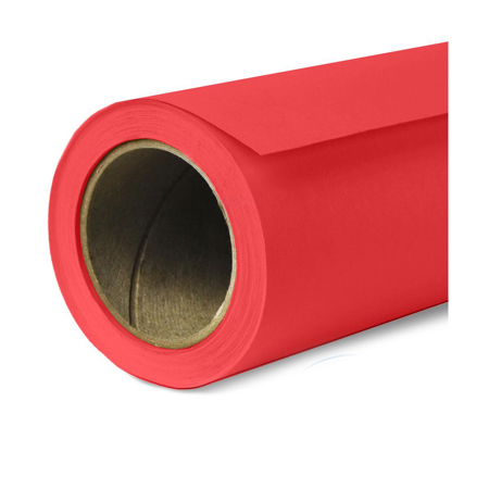 Savage Widetone Seamless Background Paper, 53" x 18' Primary Red Single
