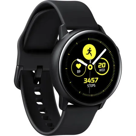 Samsung Galaxy Watch Active with Bluetooth, 40mm, Black SMR500NZKAXAR