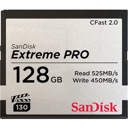 SanDisk Extreme PRO 128GB CFast 2.0 Memory Card SDCFSP-128G-A46D
