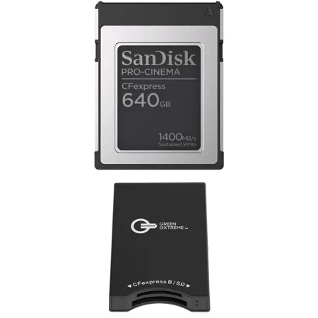 SanDisk PRO-CINEMA 640GB CFexpress Type-B Memory Card w/CFexpress