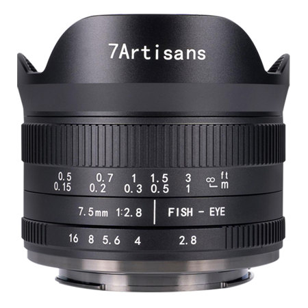 7artisans 7 5mm F 2 8 Mark Ii Fisheye Lens For Canon Ef M Mount A302b Ii