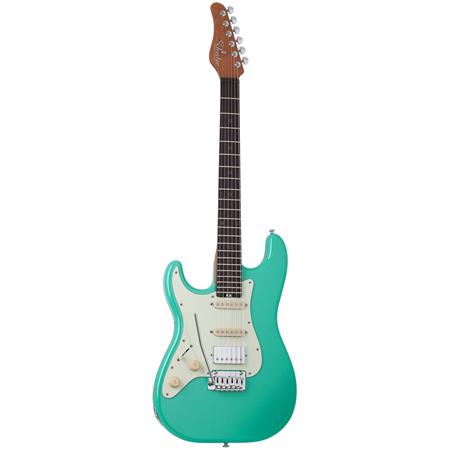 Schecter Nick Johnston Traditional H/S/S Left-Handed Electric Guitar, Ebony  Fretboard, Atomic Green