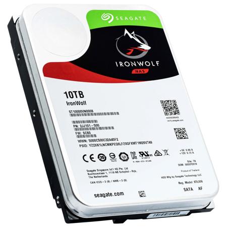 Rejsebureau bestikke Først Used Seagate IronWolf NAS 10TB 3.5" Internal Hard Drive, 7200 RPM, SATA  6Gbps, 256MB Cache, 210Mbps Data Transfer Rate ST10000VN0008