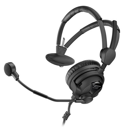 Sennheiser HMD 26-II Single-Sided Headset, 6.6' II-X3K1 Cable, 100 Ohms  Stereo HMD26-II-100-X3K1
