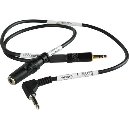 Sescom DSLR-MIC-MON 3.5mm Mic to Mic with Monitor Tap