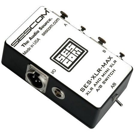 Sescom SES-XLR-MAX Balanced Pro Audio A/B Switch