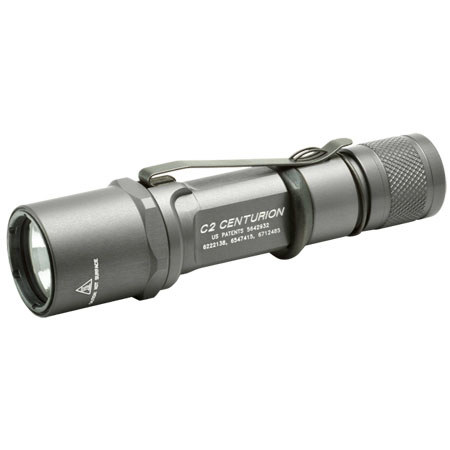 SureFire C2 Centurion Single-Output Incandescent Flashlight, CombatGrip,  Hard-anodized, Maximum 65 Lumens, 6V, OD Green