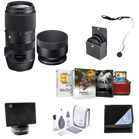 Sigma 100-400mm f/5-6.3 DG OS HSM Lens for Nikon F w/Free Mac & Accessories  Kit