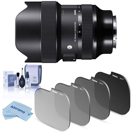 barricade Knikken Fitness Sigma 14-24mm f/2.8 DG DN ART Lens for Sony E with Filter Kit, Cleaning  Cloth 213965 F