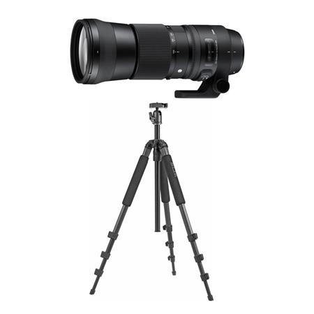 Sigma 150-600mm f/5-6.3 DG OS HSM Contemporary Lens for Nikon F with Tripod  Kit