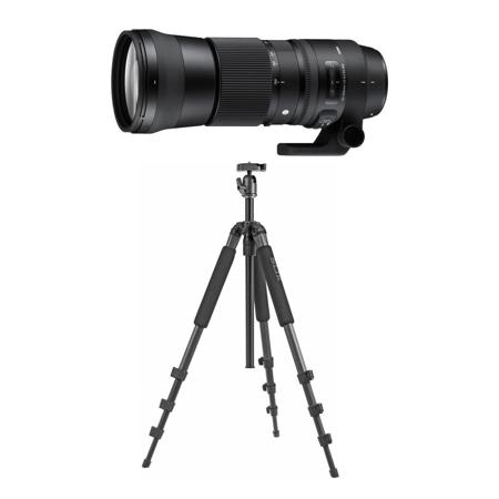 Sigma 150 600mm F5 6 3 Dg Os Hsm Contemporary Lens For Nikon Dslr With Tripod Tp