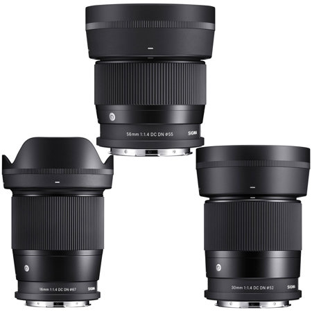 Sigma F 1 4 Dc Dn Contemporary 3 Lens Bundle For Leica L 16mm 30mm 56mm 30 50 Sigma F 1 4 Dc Dn Contemporary 3 Lens Bundle For Leica L 16mm 30mm 56mm 30 50