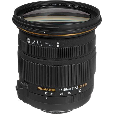 Sigma 17-50mm f/2.8 EX DC OS HSM Auto Focus Wide Angle Zoom Lens for Nikon  Digital SLR Cameras - USA Warranty