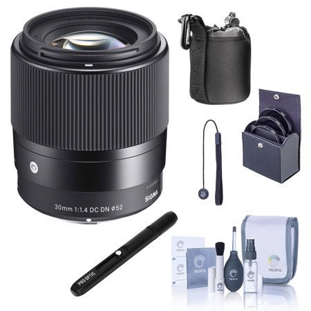 Sigma 30mm f/1.4 DC DN Contemporary Lens for Sony E with Free Accessories Kit