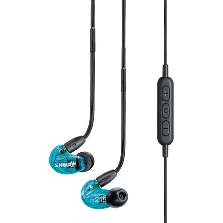 Shure Se215 Sound Isolating Earphones With Rmce Bt1 Bluetooth Cable Blue Se215spe B Bt1