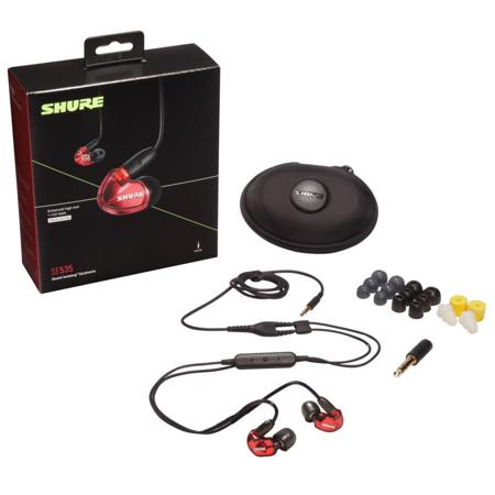 Shure SE535 Special Edition (LTD) Earphones, RMCE-UNI 3.5mm Cable, Red  SE535LTD+UNI