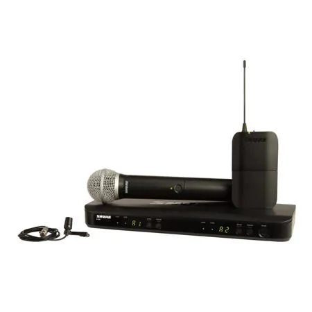 Shure BLX1288 Dual-Channel Wireless Combo System w/PG58 Capsule & CVL Microphone H9: 512-542MHz