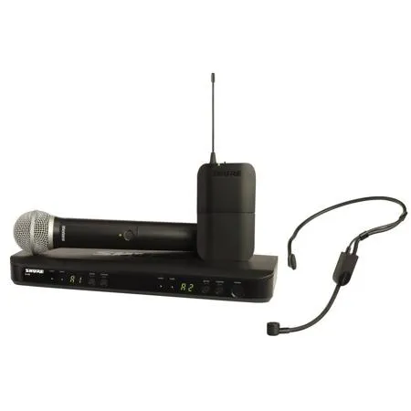 Shure BLX1288 2-Channel Wireless Combo System with PG58 Capsule & PGA31 Headset H10: 542-572MHz