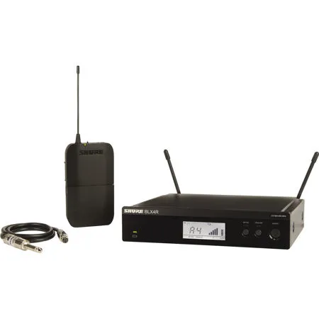 Shure BLX14R Rackmount Wireless Guitar System with WA302 Instrument Cable J11: 596-616MHz